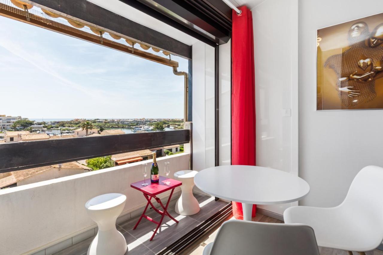 Studio Vue Mer Panoramique, Piscine Port Venus Village Naturiste Agde Ngoại thất bức ảnh